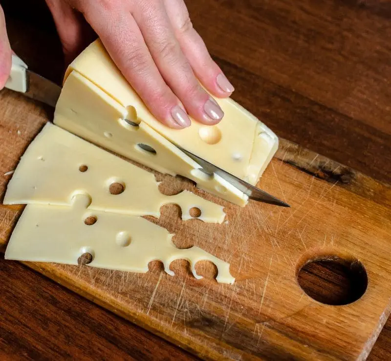 corte de emmental perfecto