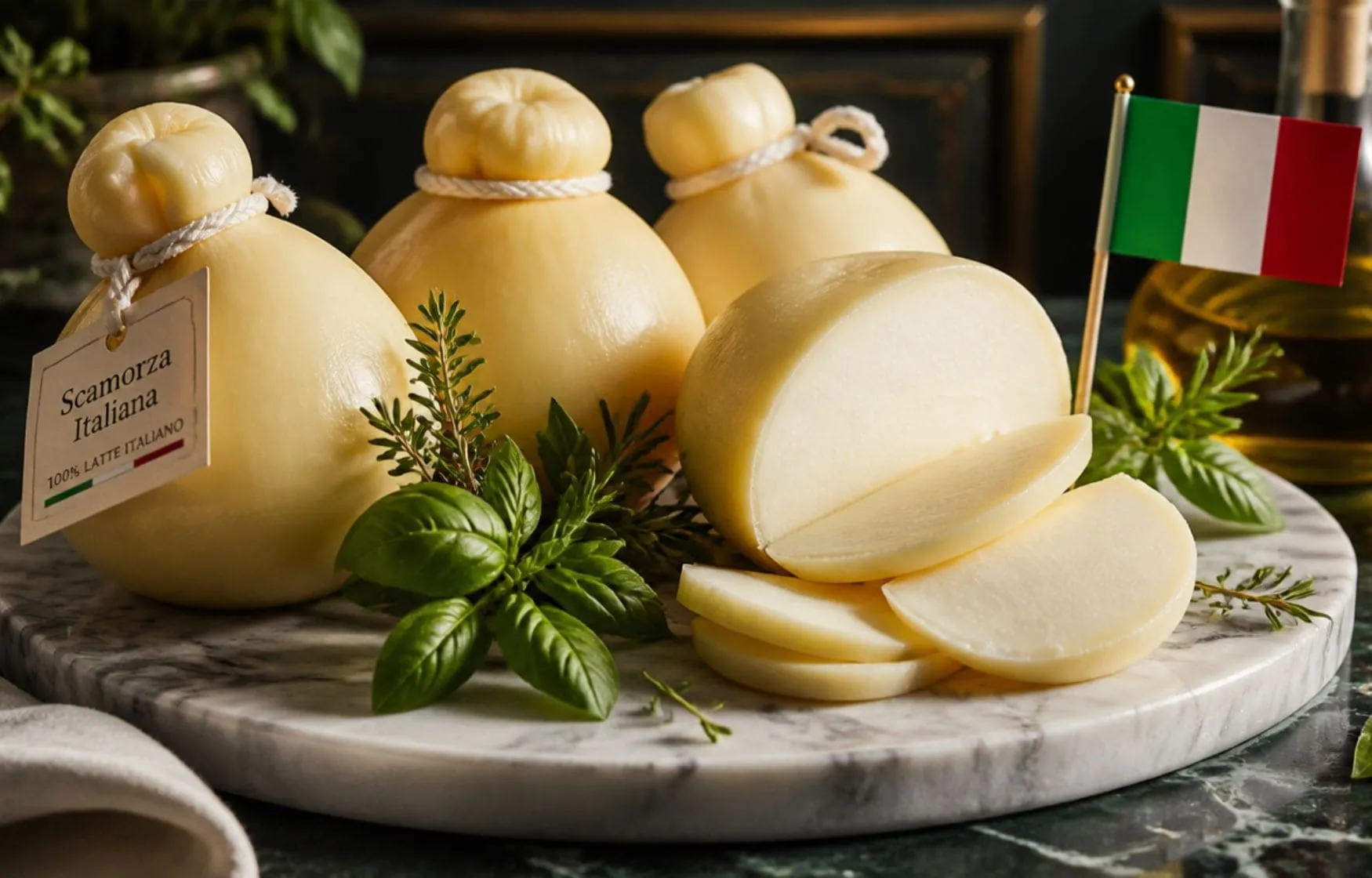 Queso Scamorza quesos ahumados italianos