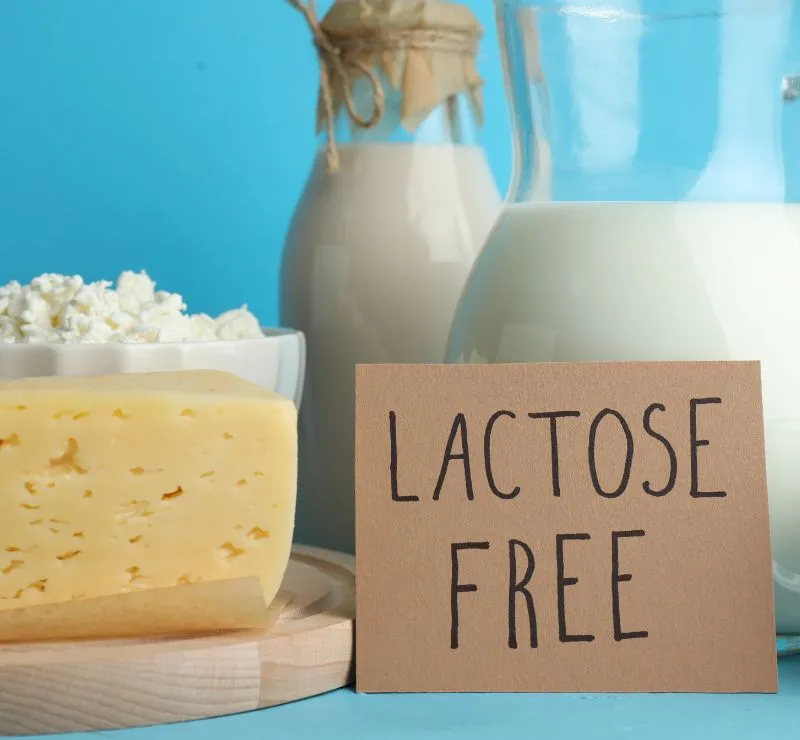 el queso de cabra y la leche con lactosa