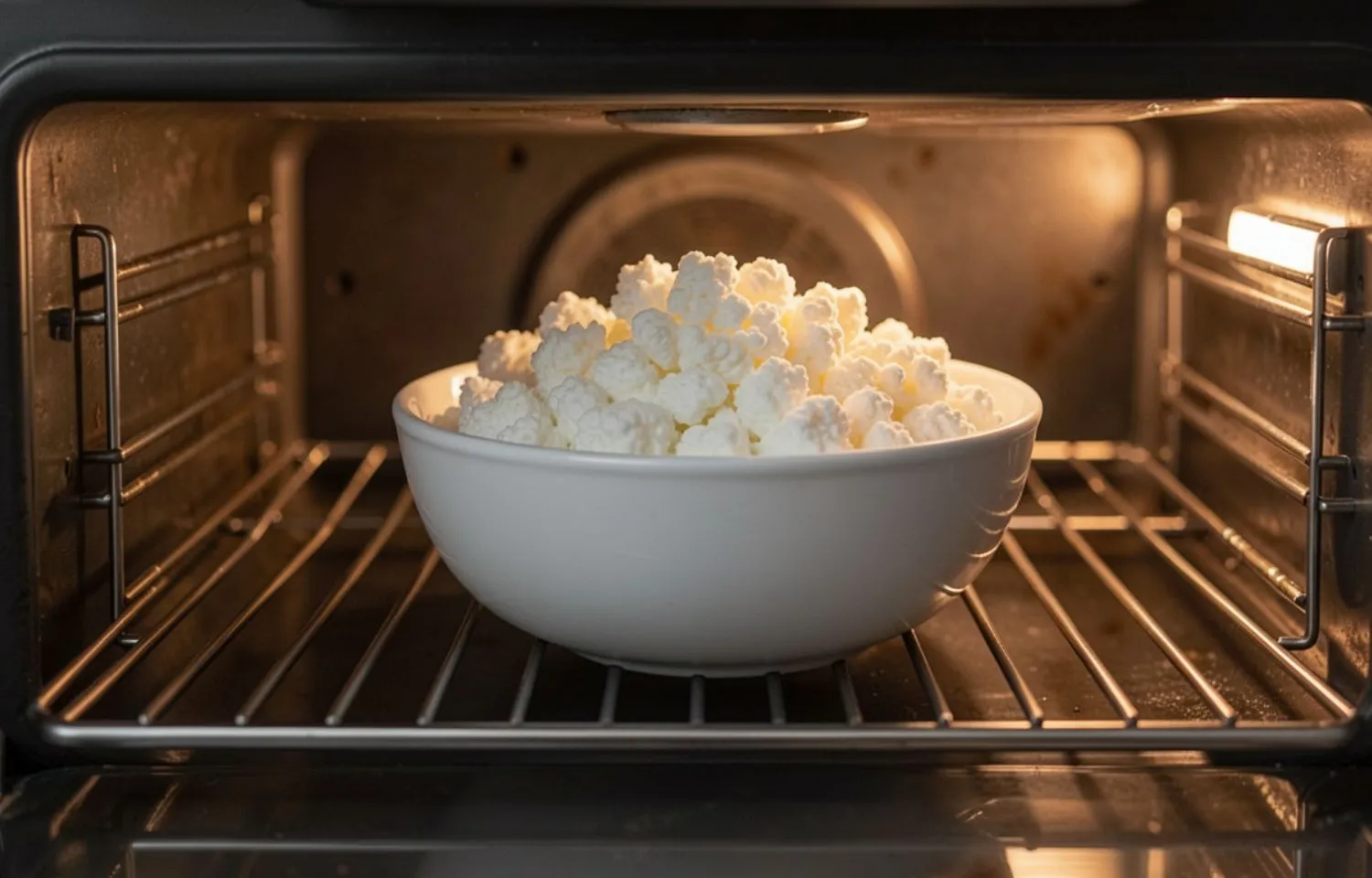 queso cottage en el horno