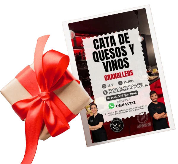 Cata de quesos y vino 12 de septiembre de 2026 Pecados Granollers