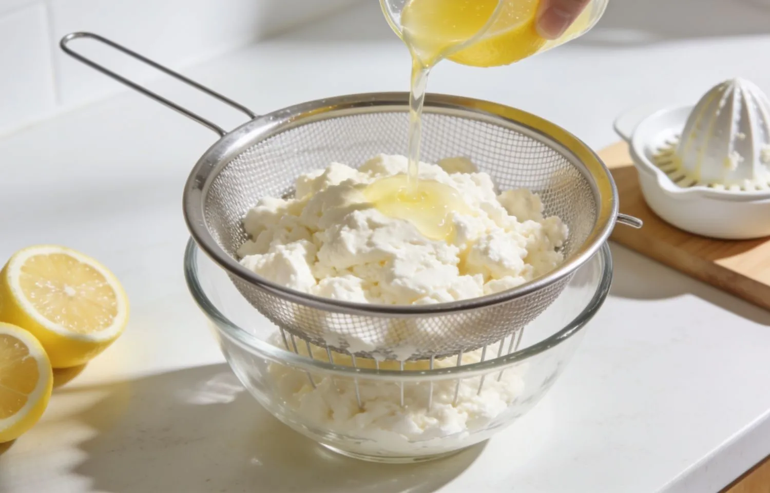 queso fresco en casa con limón
