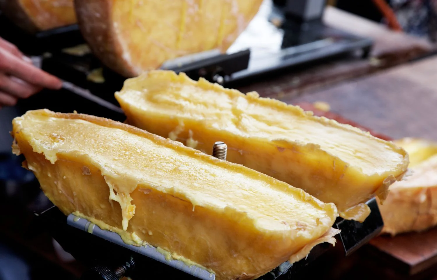 queso fundido en raclette