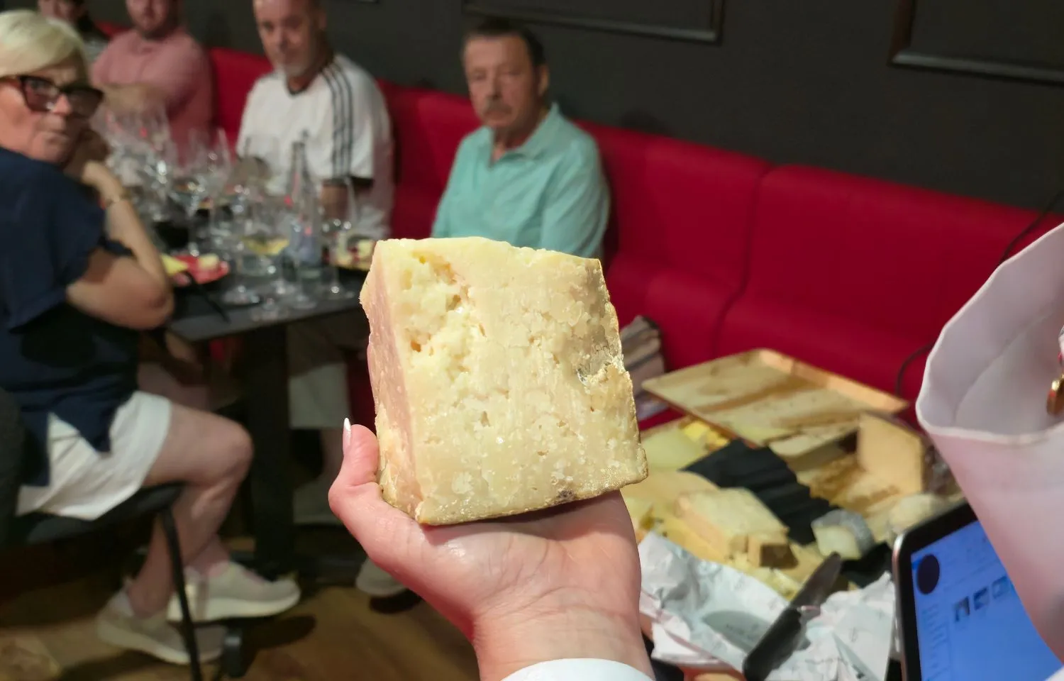 uno de los quesos de la primera cata de quesos, el gouda de cabra
