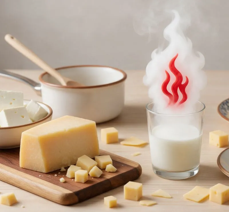 inflamación con el queso no existe si estás sano